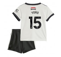 Manchester United Leny Yoro #15 Koszulka Trzecia dzieci 2024-25 Krótki Rękaw (+ krótkie spodenki)